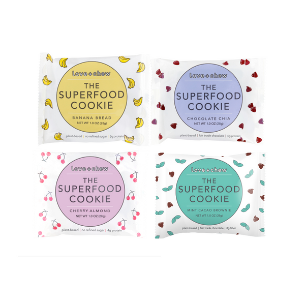 New Mini Cookies Sampler Pack 4-Count – Love + Chew