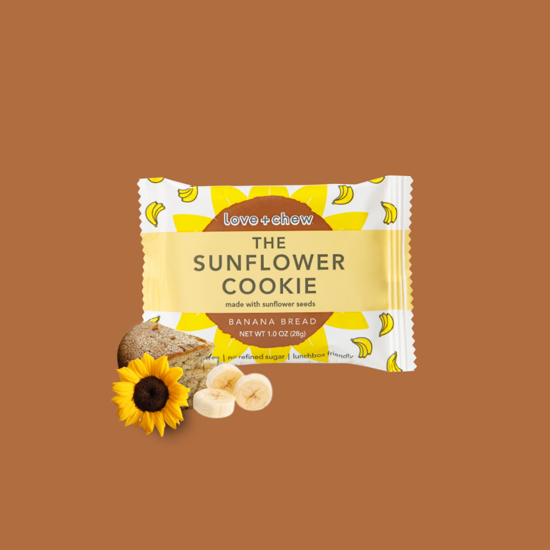 Mini Banana Bread Sunflower Cookie