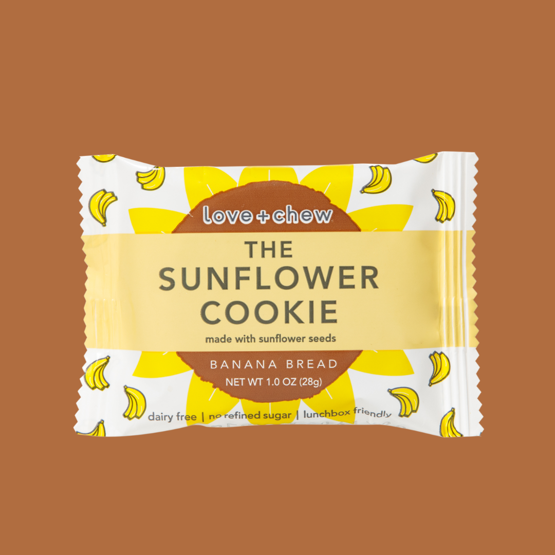 Mini Banana Bread Sunflower Cookie
