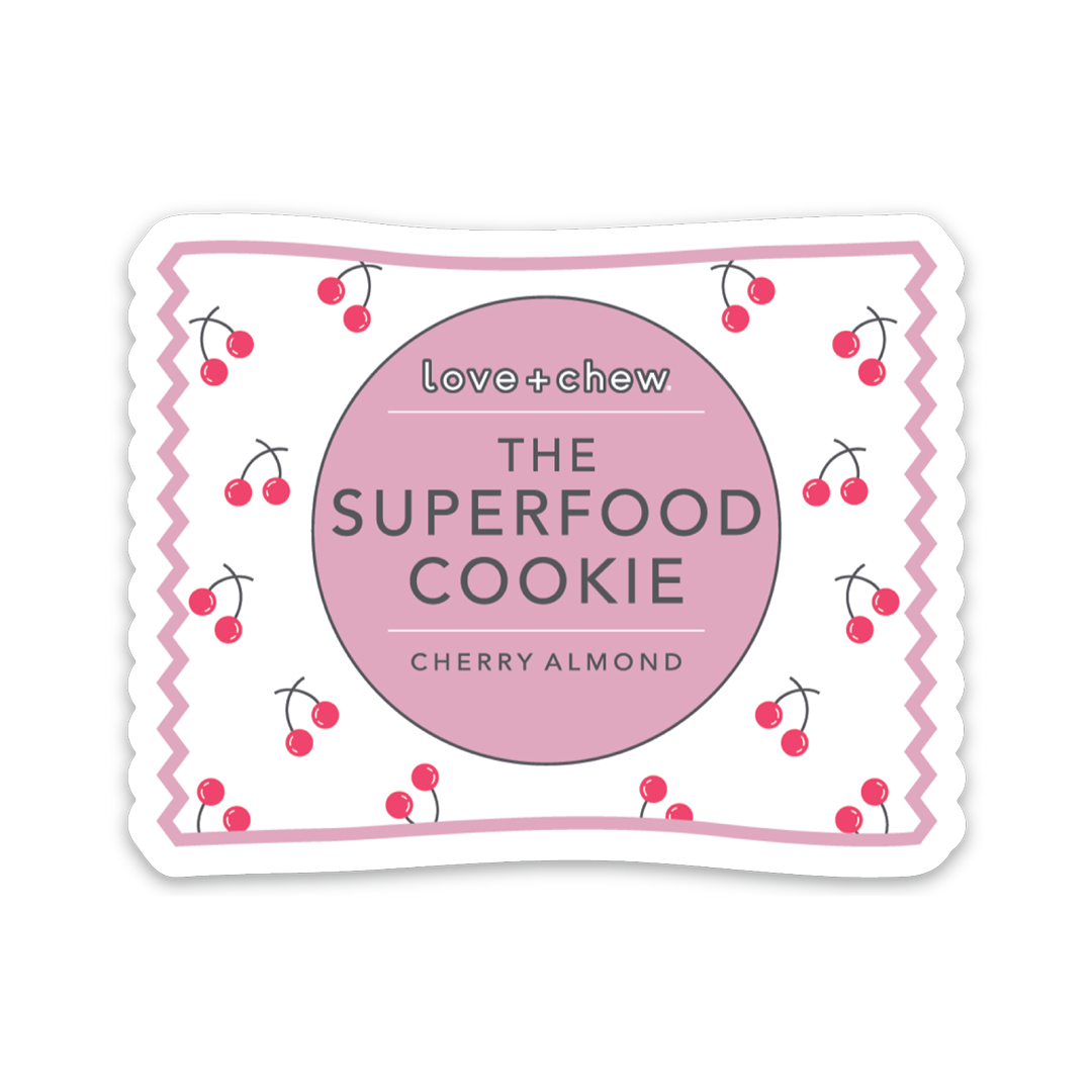 Cherry Almond Packaging Sticker