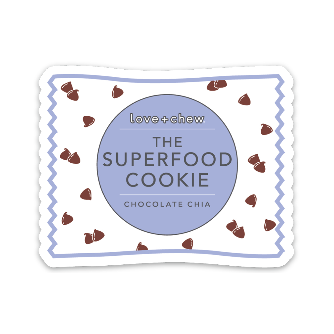 Chocolate Chia Packaging Sticker