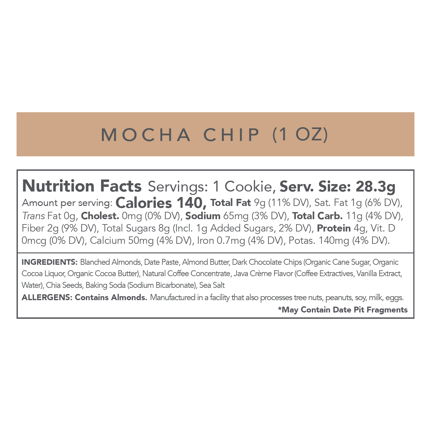 MOCHA CHIP - 1 OZ - 18 PACK