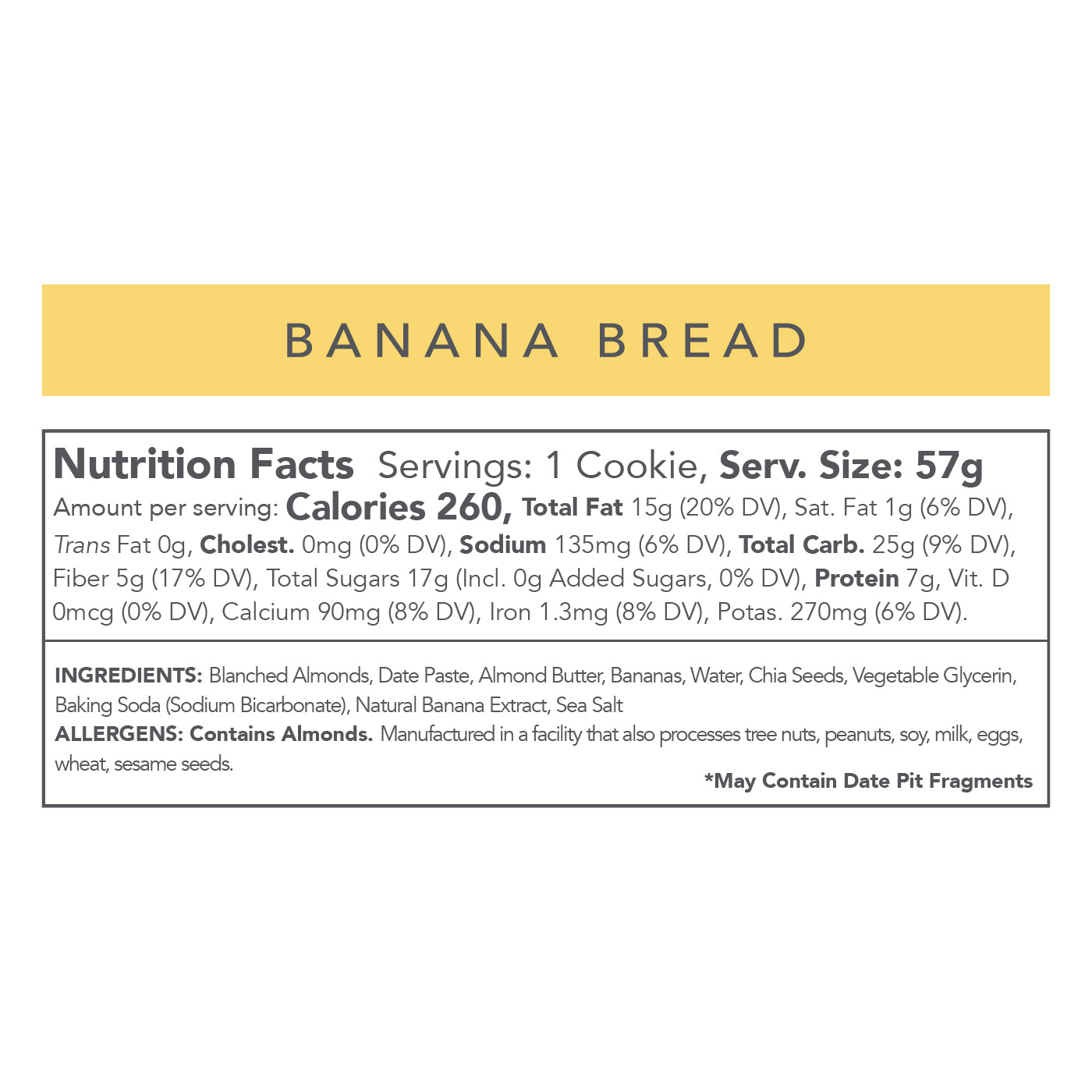 BANANA BREAD 2 OZ BOX OF 12 Love + Chew BANANA BREAD 2 OZ BOX OF 12 Love + Chew