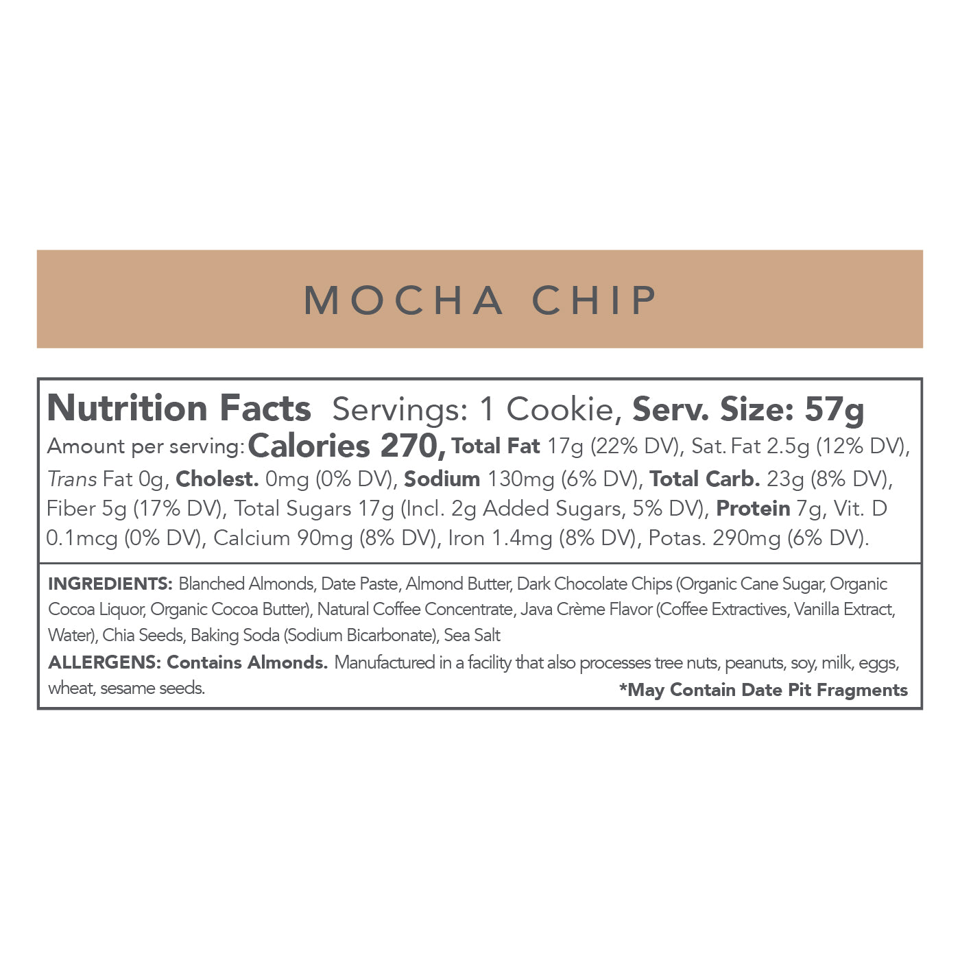 MOCHA CHIP - 2 OZ - BOX OF 60