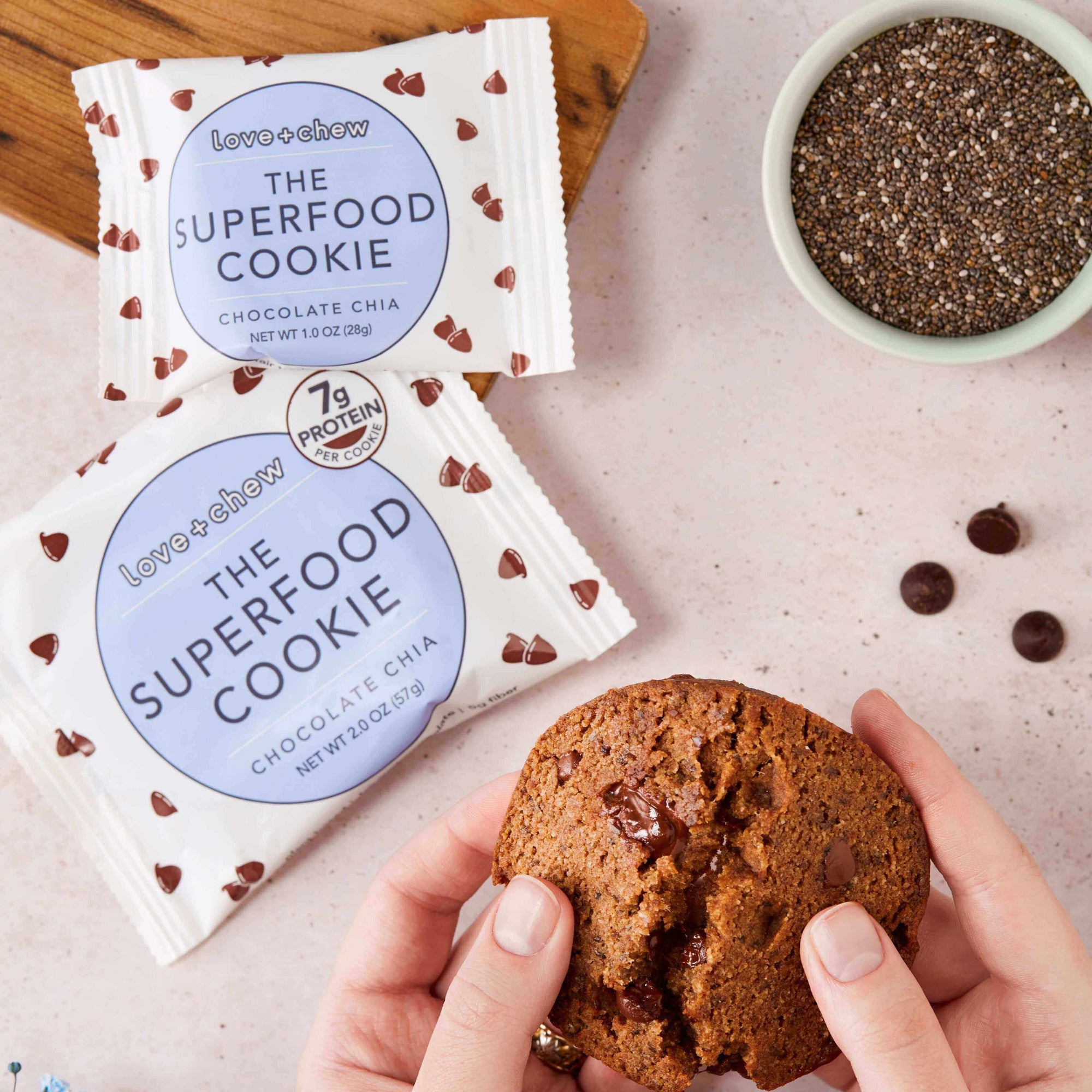 CHOCOLATE CHIA RETAIL BOX - 2 OZ - BOX OF 36 - WHOLESALE